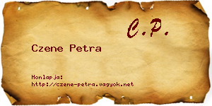 Czene Petra névjegykártya